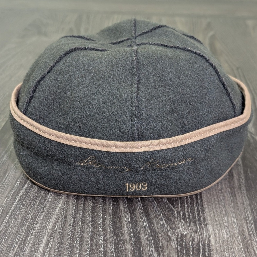 Stormy Kromer The Original Cap Size 7 1/4 Olive Green Wool Earflap Hat Mens USA - Picture 2 of 8
